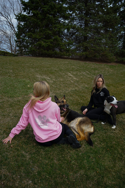 Pink Rhinestone Pullover Hoodie